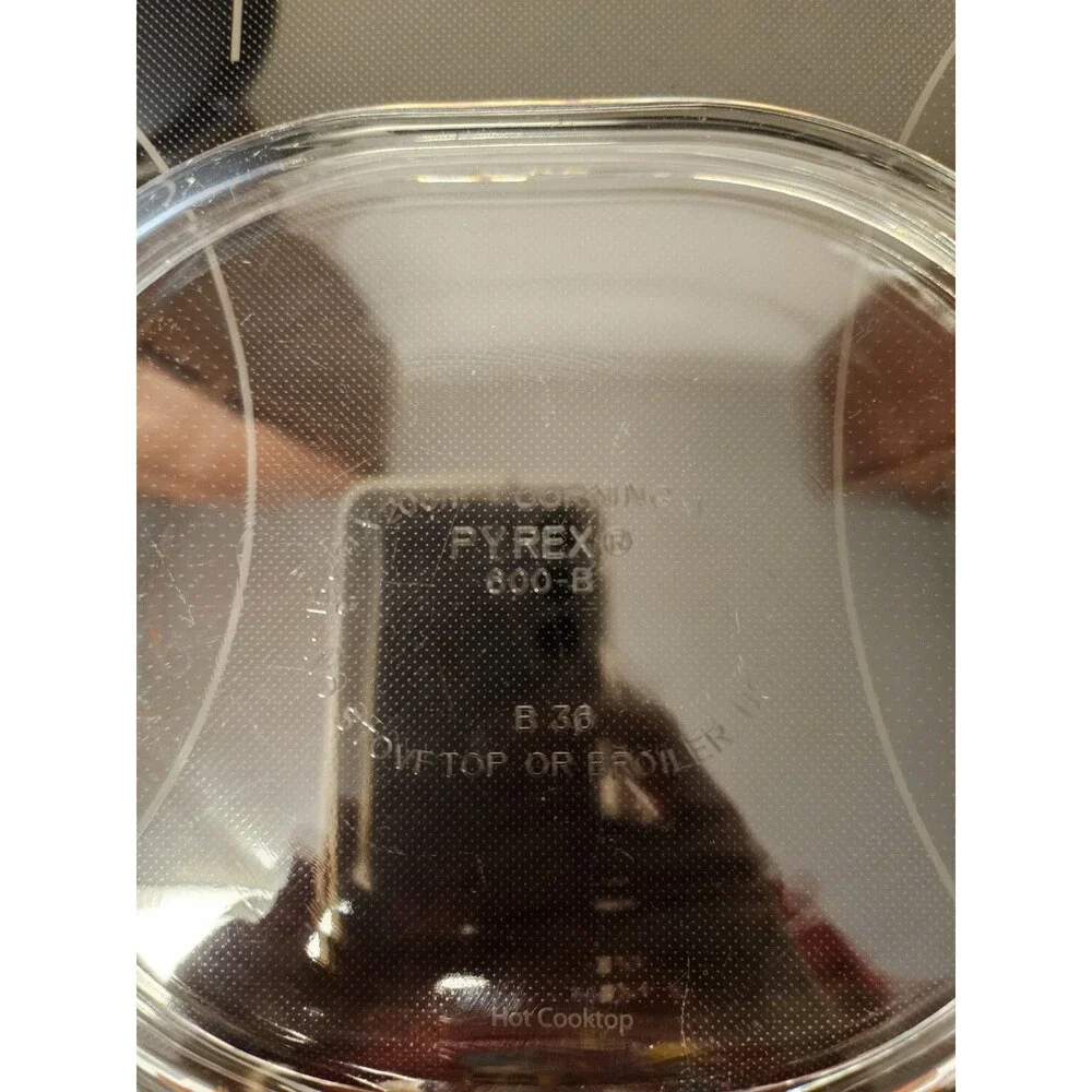 Vintage Pyrex Clear Oval 600-B B36 (Grab-It) Casserole Replacement Lid